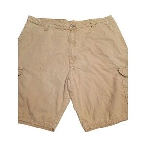 Wrangler Cargo Shorts Mens 44 Khaki 100% Cotton Cargo Pockets Casual